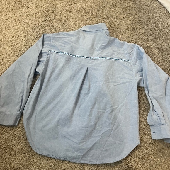 Vintage large Cricket on the Creek patchwork heart button down collated plaid - Picture 7 of 9